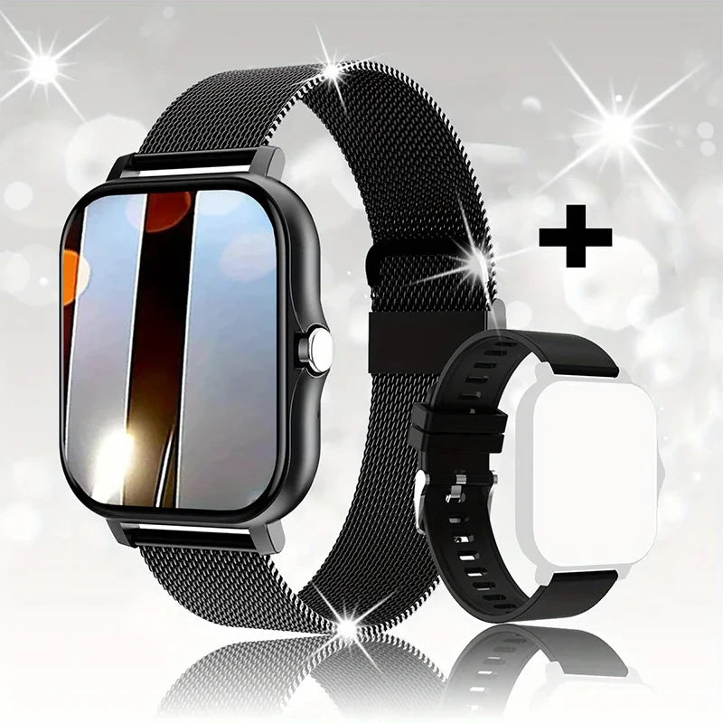 2024 Smartwatch for Men & Women – Full Touch Screen, Fitness Tracker, BT Call, Waterproof Sports Watch