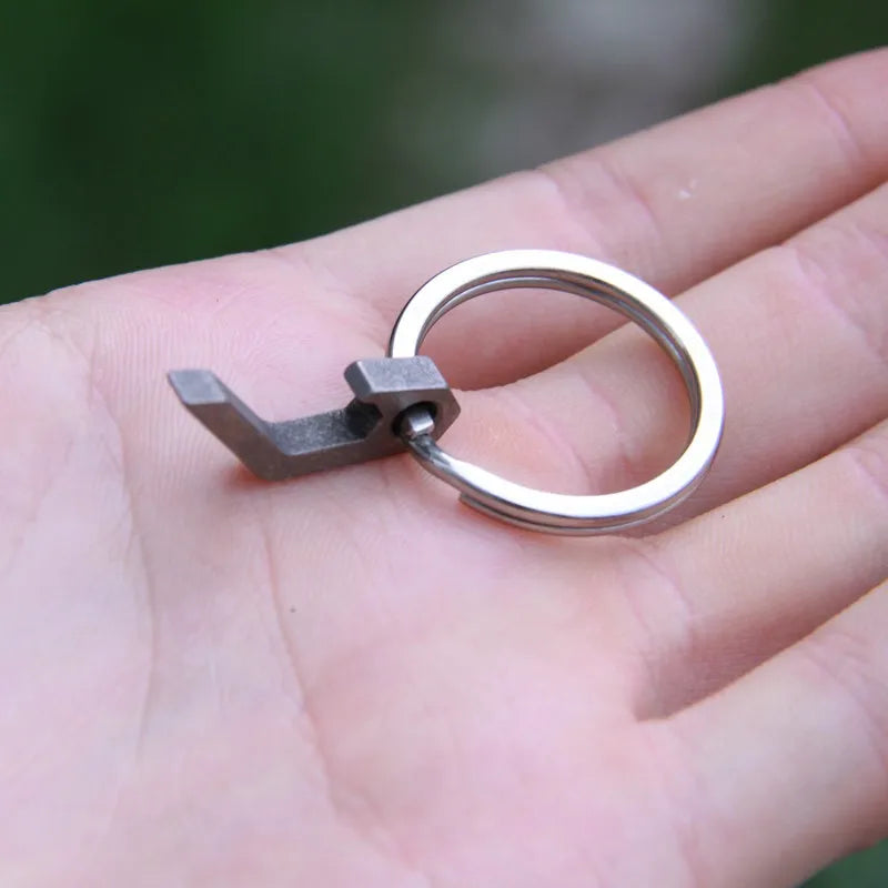 Mini Lightweight Beer Bottle Opener Keyring – Portable EDC Pocket Tool for Camping & Hiking