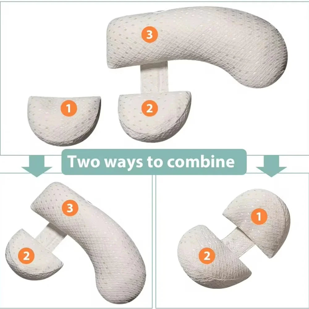 PANGDUBE Multifunctional Pregnancy & Maternity Pillow – Sleeping, Breastfeeding, Full-Body Support
