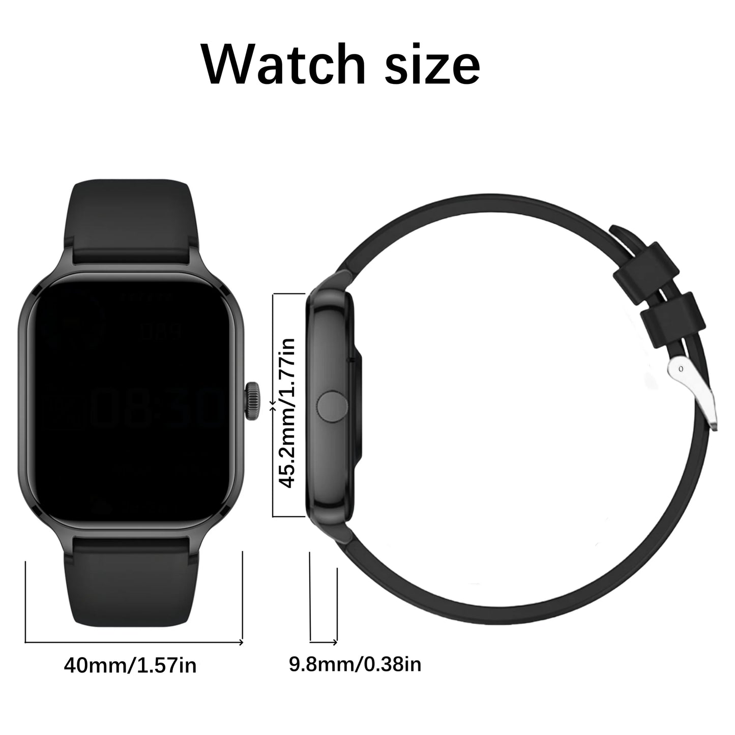 Wireless Calling Smart Watch - Multi-Sport Mode, App Reminders, iPhone & Android Compatible