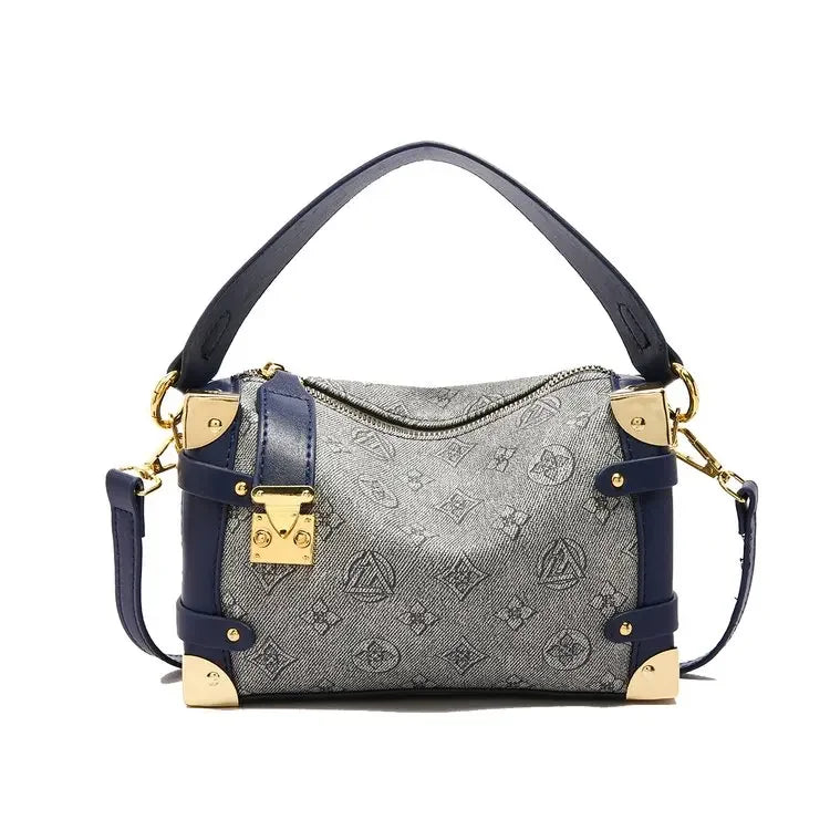 Women's 2025 Small PU Leather Square Shoulder Bag – Zipper Closure, Stylish Messenger Purse for Market, Gym, and City Walk