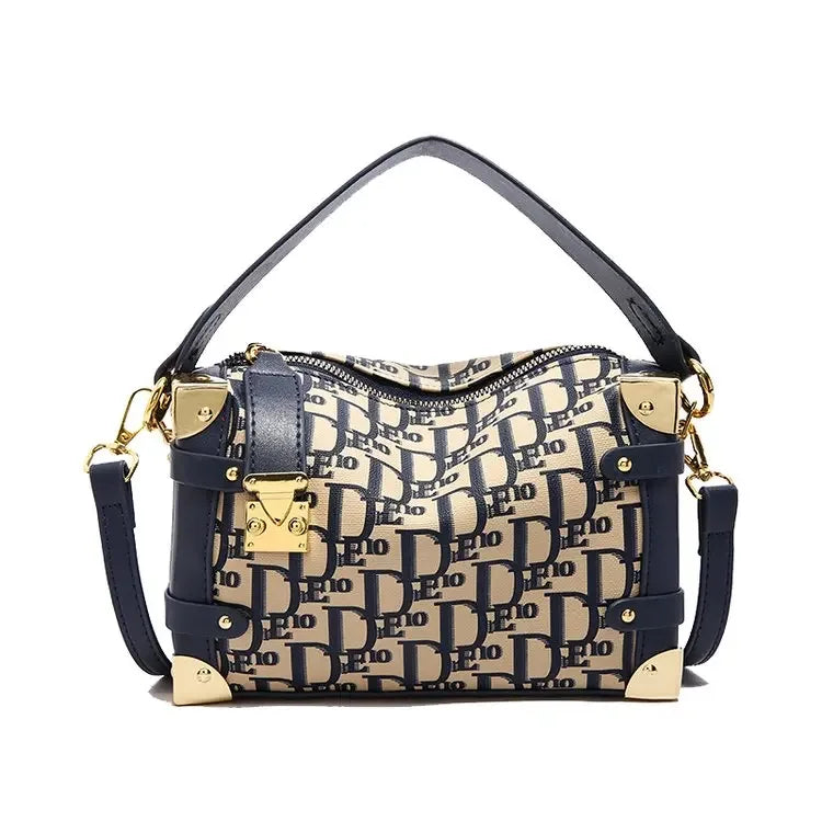 Women's 2025 Small PU Leather Square Shoulder Bag – Zipper Closure, Stylish Messenger Purse for Market, Gym, and City Walk
