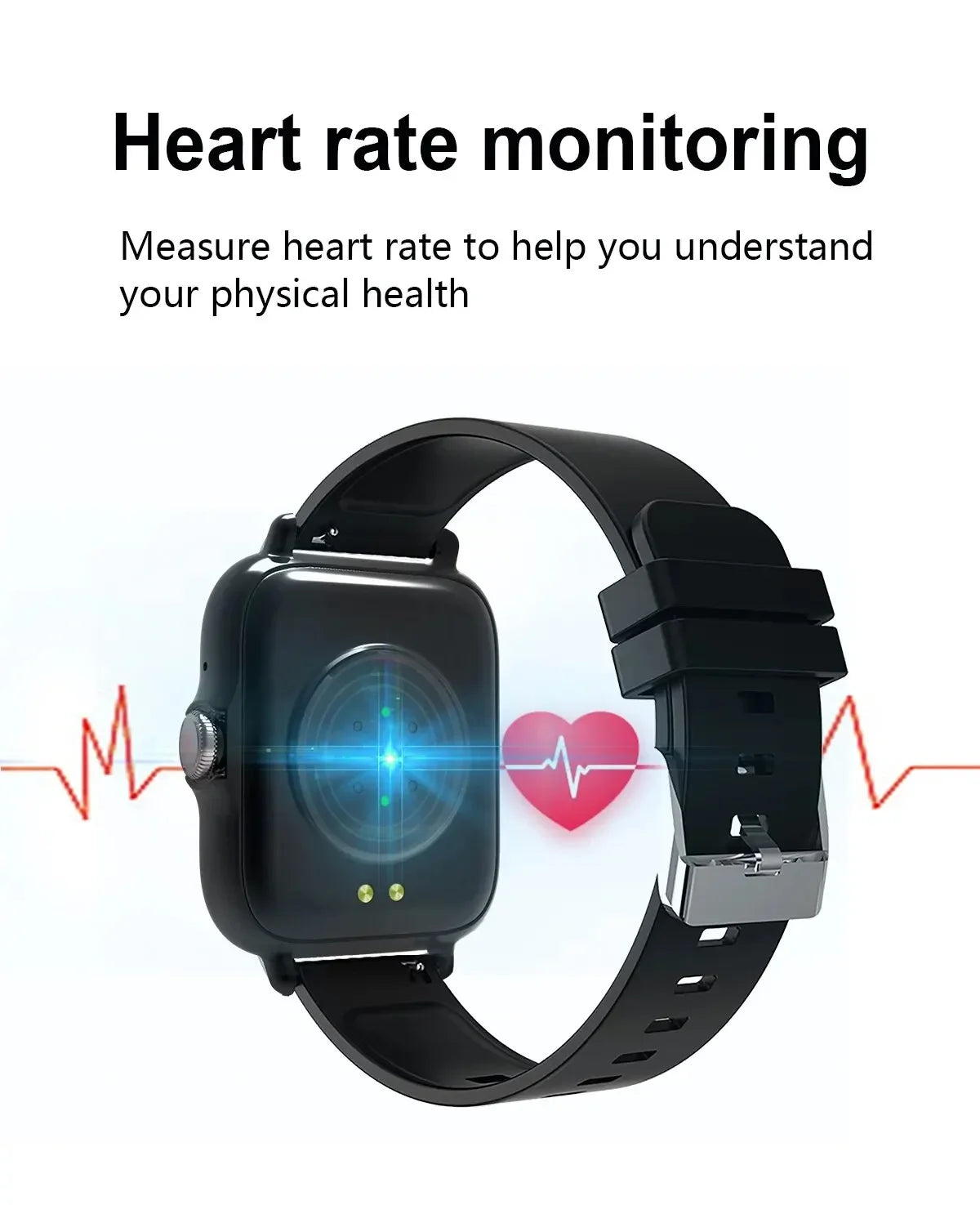 2024 Smart Watch for Men & Women - 1.44" DIY Faces, Bluetooth Call, Fitness Tracker