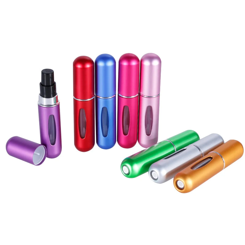 5ml Refillable Travel Perfume Spray Bottle – Bottom Charge, Portable & Eco-Friendly