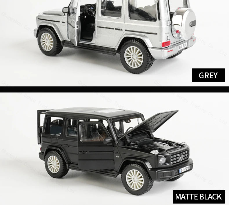 Maisto 1:24 2019 Mercedes-Benz G-Class G500 Diecast Model Car Toy – Silver Grey