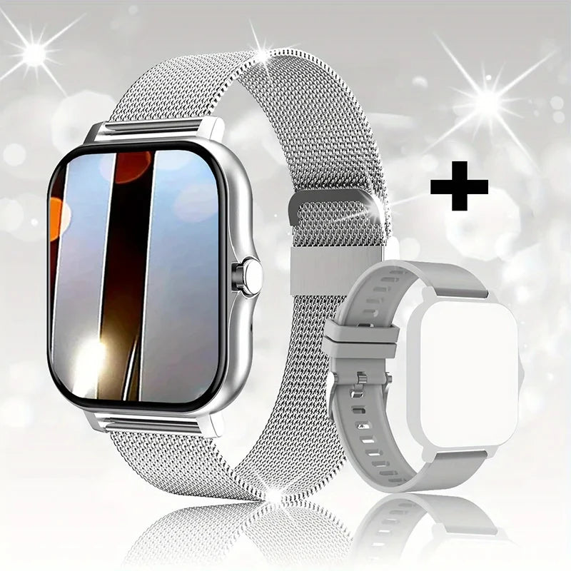 2024 Smartwatch for Men & Women – Full Touch Screen, Fitness Tracker, BT Call, Waterproof Sports Watch