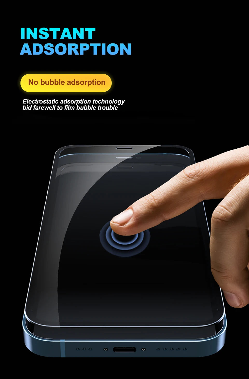 2 Pcs Ceramic Screen Protector for iPhone 16/15/14/13/12 Pro Max - Flexible & High-Clear