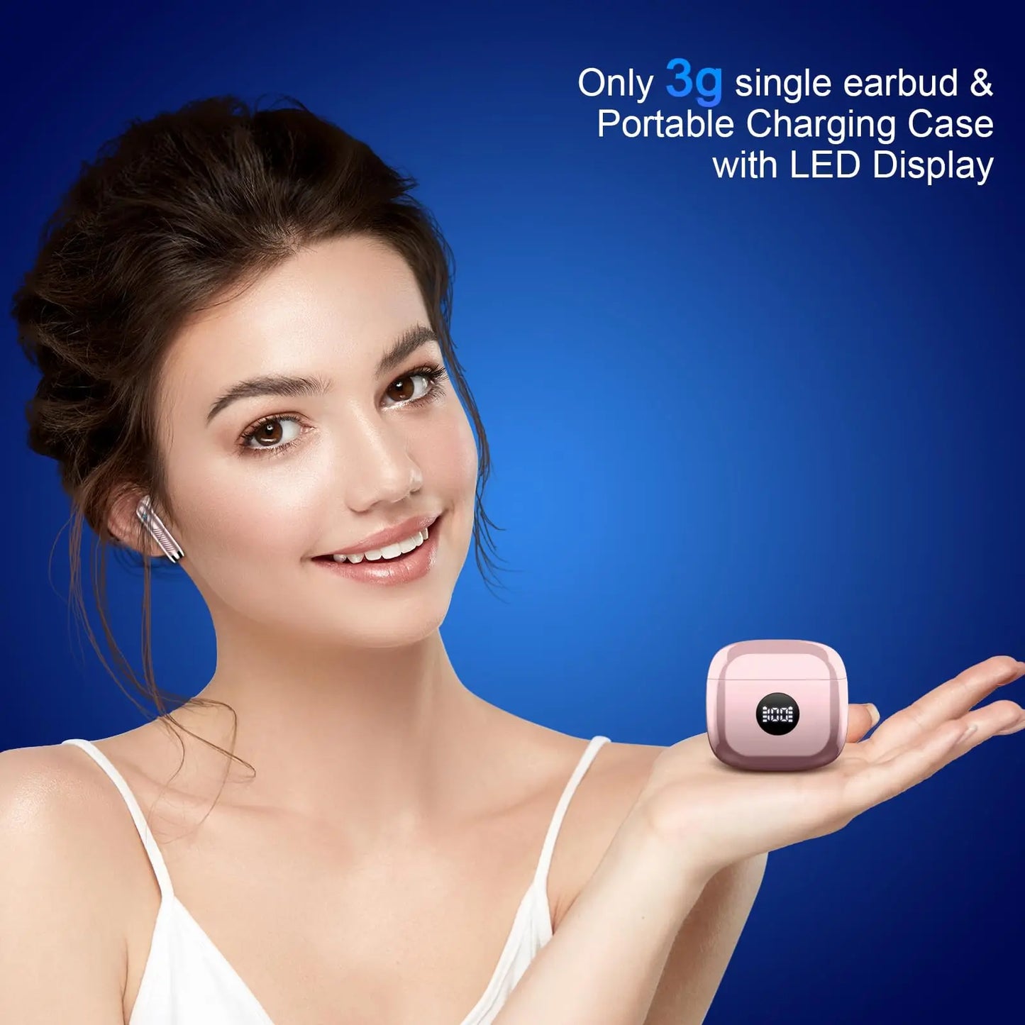 Bluetooth 5.3 Wireless Earbuds with Noise Cancelling Mic & 40H Playback
