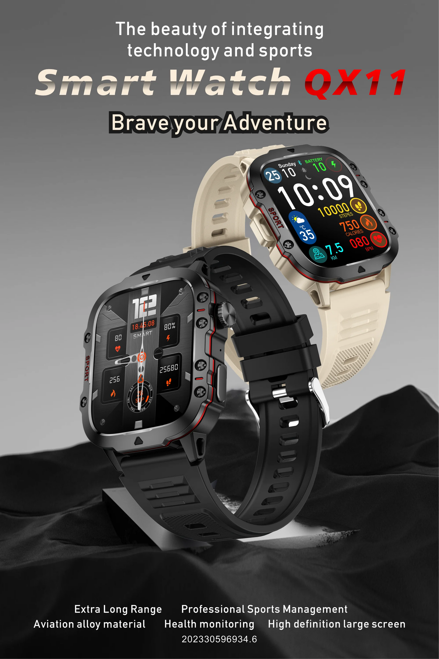 LIGE 1.96" Smart Watch Bluetooth Call & Voice Assistant | Waterproof Fitness Tracker for Men