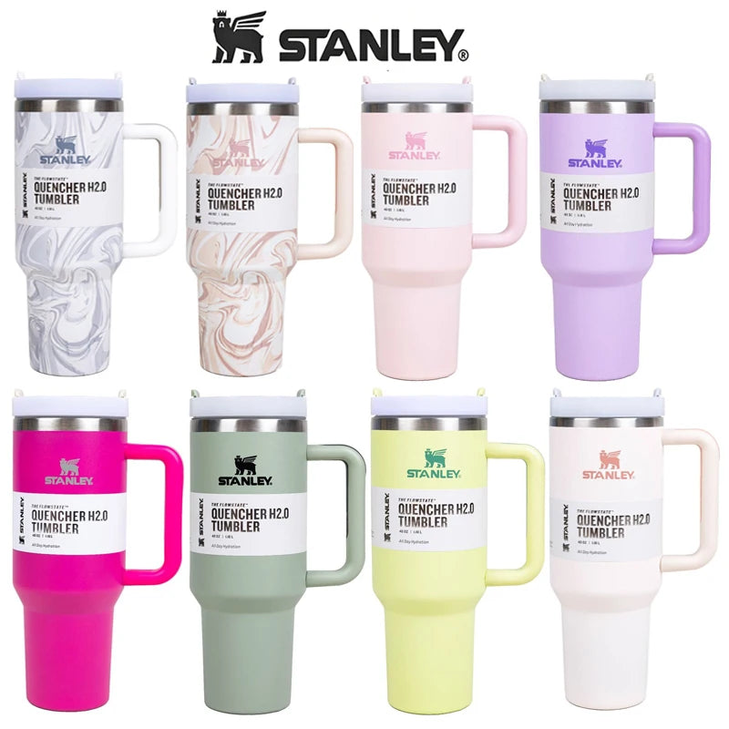 Stanley 30oz/40oz Stainless Steel Coffee Tumbler with Handle – Vacuum Insulated, Leak Proof