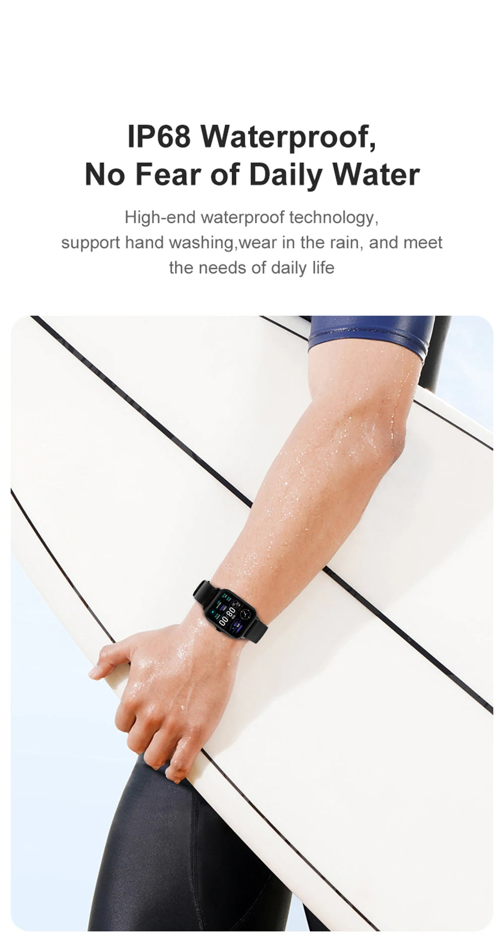 COLMI P28 Plus 2023 Smart Watch – 1.9" HD, IP68 Waterproof, Bluetooth Calling, Fitness Tracker for Android & iOS