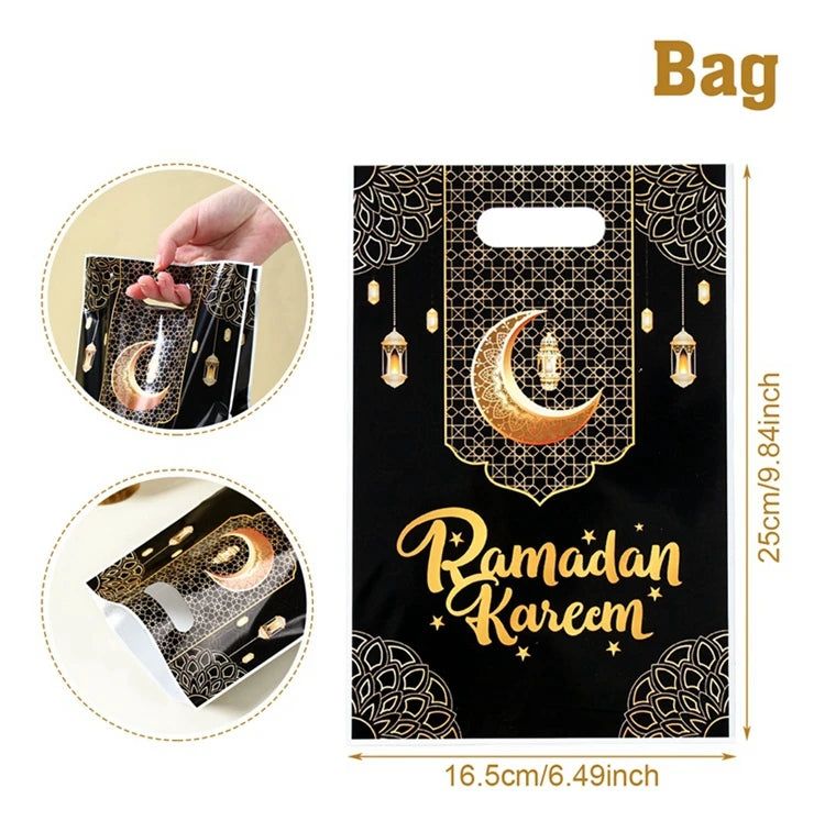 2025 Eid Mubarak Candy Bags - Ramadan Gift Bags for Cookies and Party Decorations