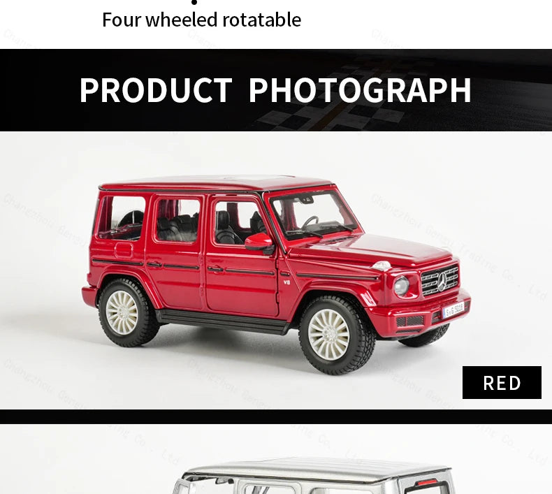 Maisto 1:24 2019 Mercedes-Benz G-Class G500 Diecast Model Car Toy – Silver Grey