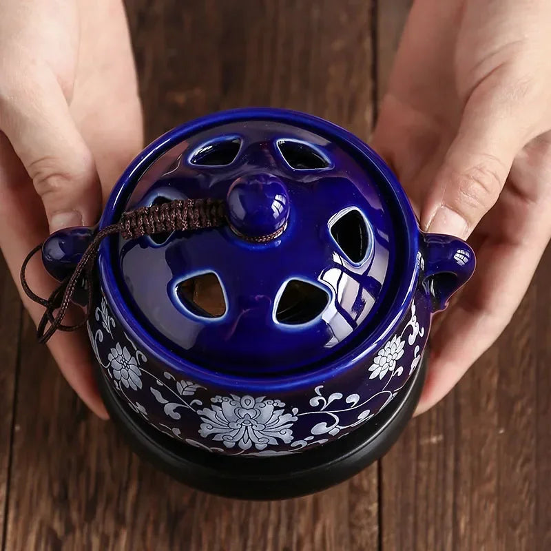 Electric Essential Oil Burner – Adjustable Temperature Aromatherapy Incense Censer