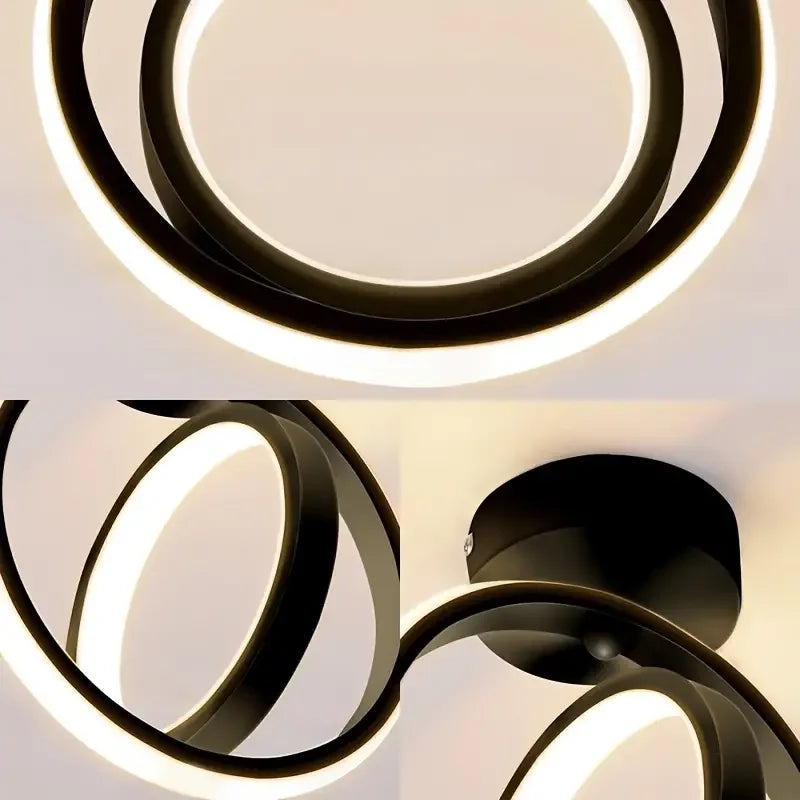 Modern Square LED Ceiling Light - Small Aisle Lamp with Adjustable Color Temperature
