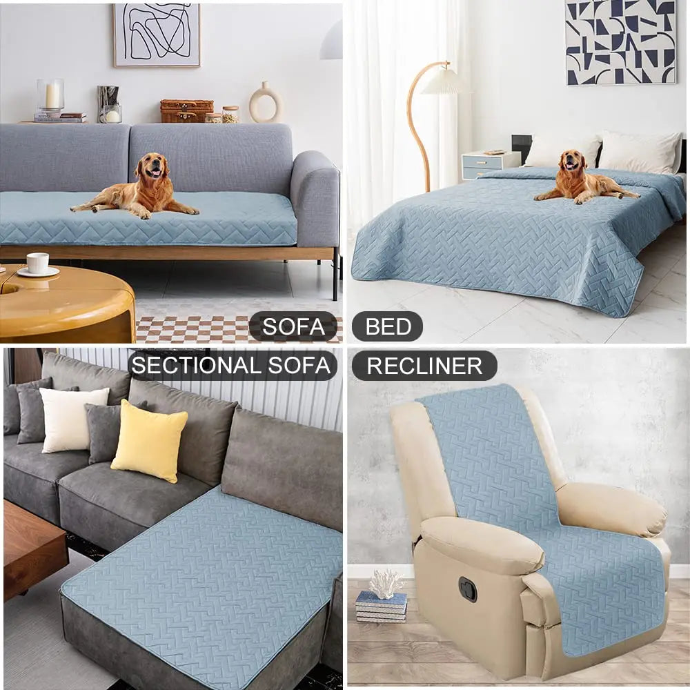 Waterproof Non-Slip Dog Bed Cover & Pet Blanket - Incontinence Mattress Protector