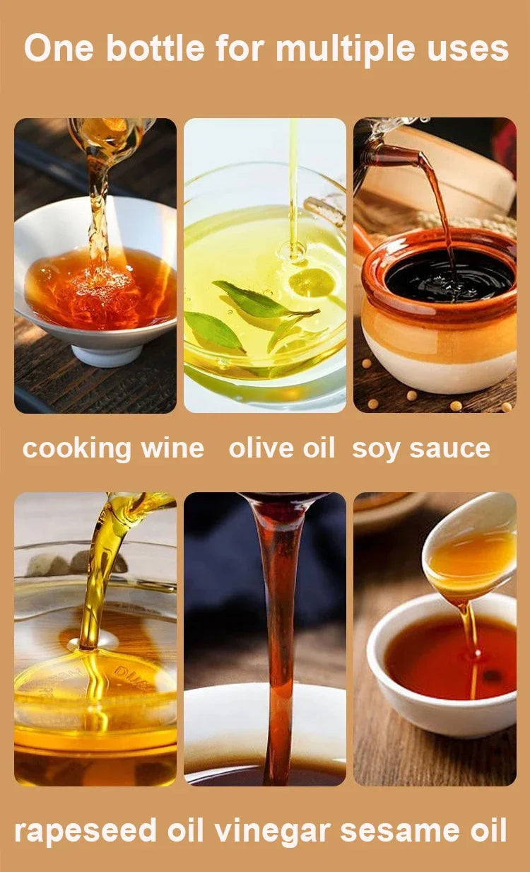 500ml Olive Oil Spray Bottle – Press-Type Dispenser for Cooking, BBQ & Baking