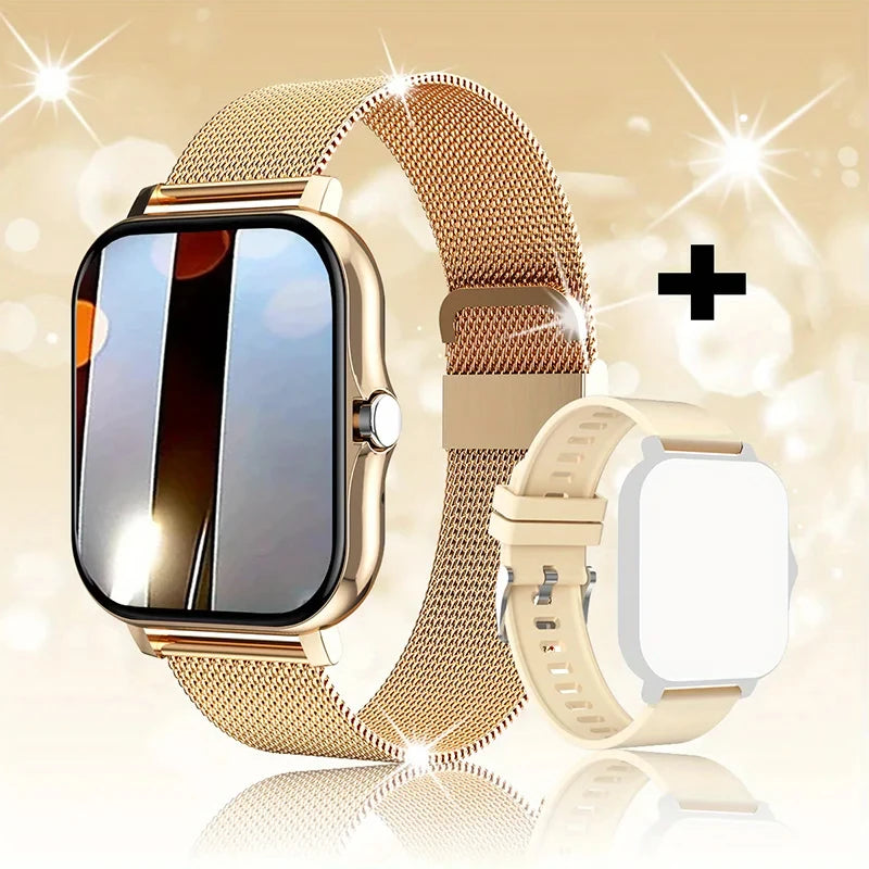 2024 Smartwatch for Men & Women – Full Touch Screen, Fitness Tracker, BT Call, Waterproof Sports Watch