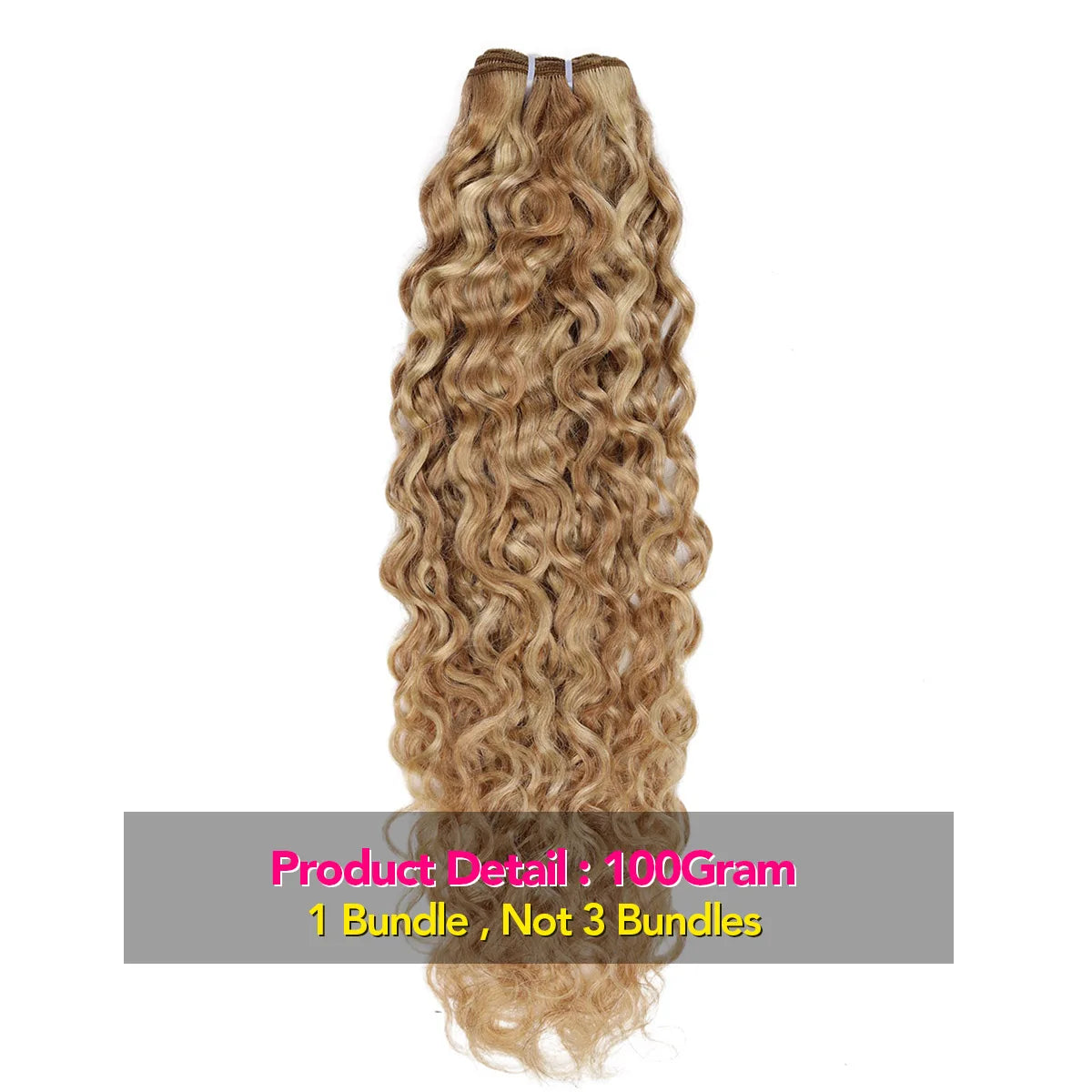Real Beauty Ombre Peruvian Water Wave Human Hair Extensions – Two-Tone P27/613, 100% Remy, 12"-26