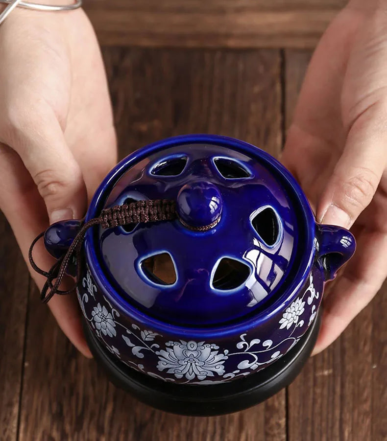 Electric Essential Oil Burner – Adjustable Temperature Aromatherapy Incense Censer