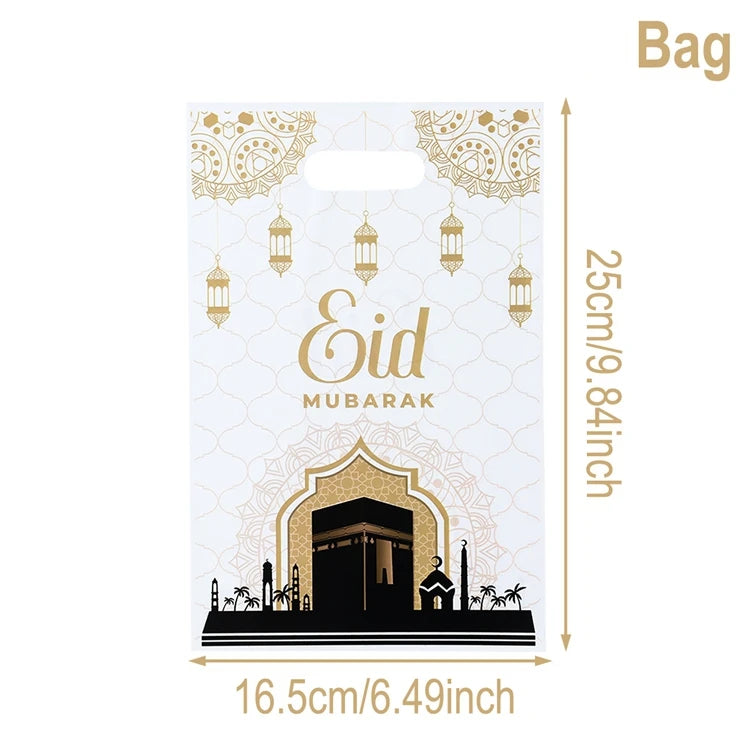 2025 Eid Mubarak Candy Bags - Ramadan Gift Bags for Cookies and Party Decorations