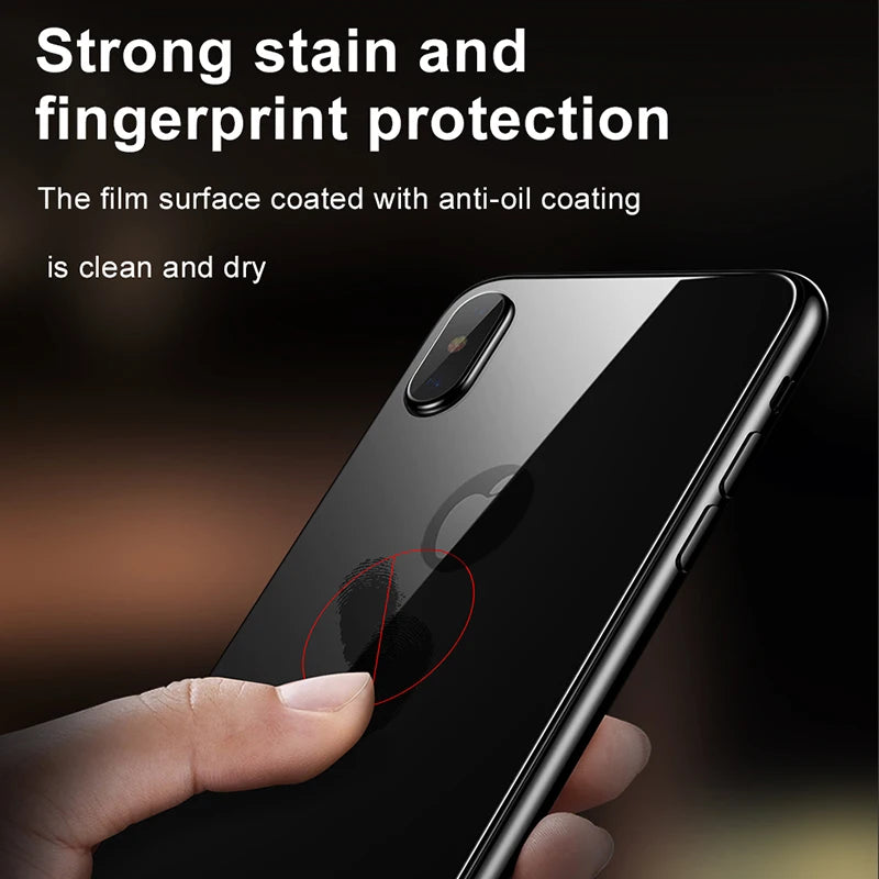 Tempered Glass Back Protector for iPhone 15/14/13 Pro Max - Anti-Scratch & Shatter