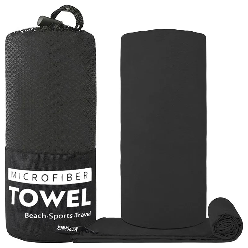 Microfiber Towel with Mesh Bag – Perfect for Travel, Camping, Gym, Yoga, Hiking & Backpacking. Quick Dry – Super Absorbent – Ultra Lightweight – Compact & Portable. Suitable for Beach, Swimming, Sports & Outdoor Adventures - Part 1