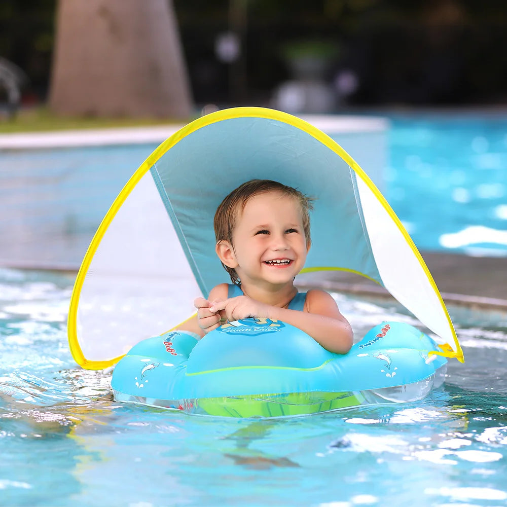 Upgraded Baby Swimming Float – Inflatable Infant Swim Ring for Toddlers & Kids