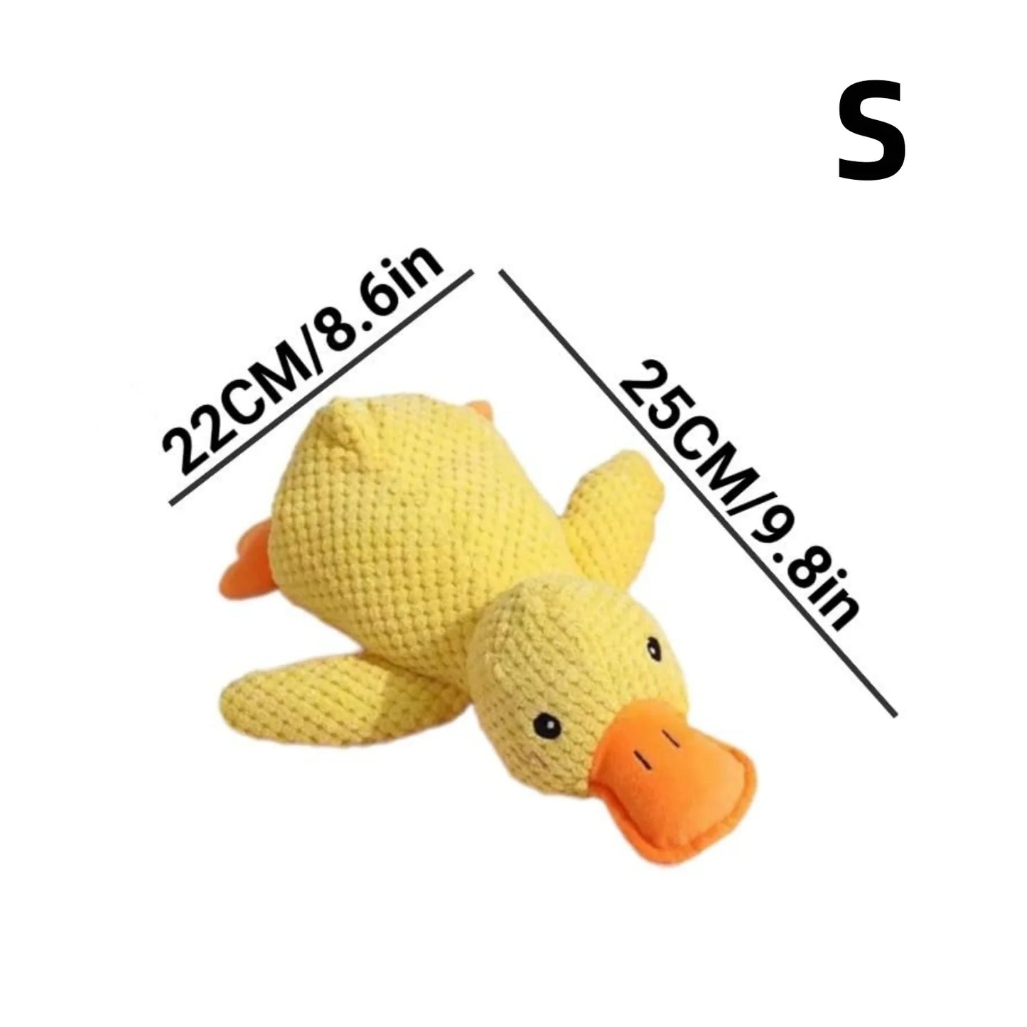 Dog Chew Toy Plush Duck – Quacking Sound Interactive Toy for Small & Large Dogs
