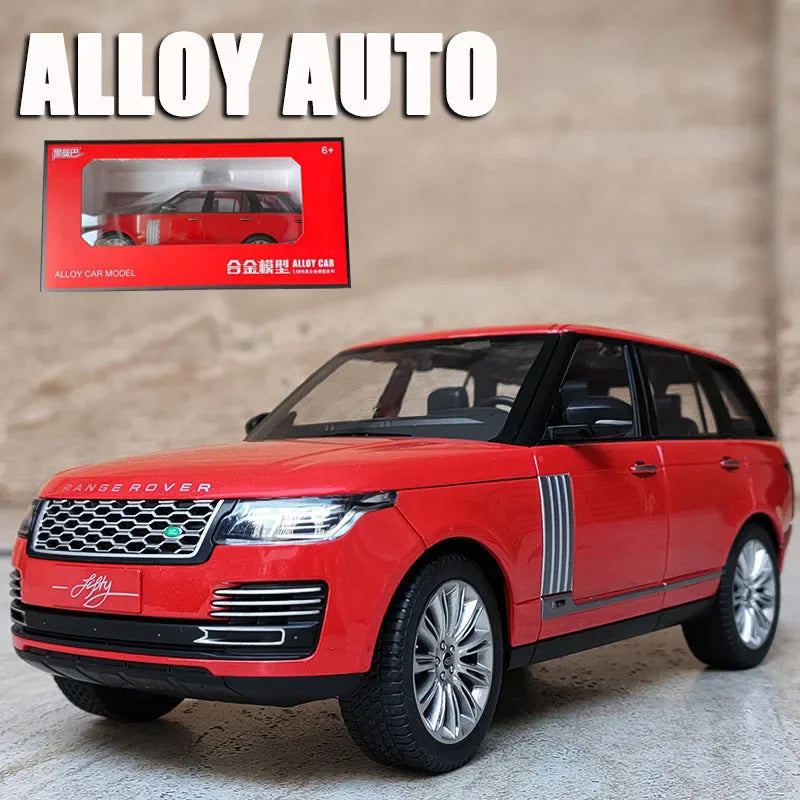 1:18 Range Rover Diecast Model – Alloy SUV Toy with Sound & Light