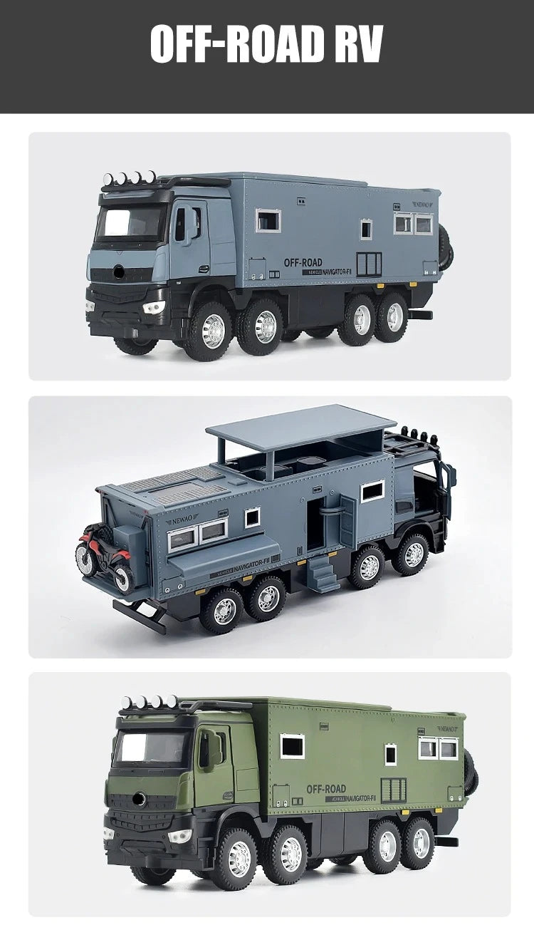 1:32 Mercedes Benz Nomadism RV Toy Car – Alloy Diecast Model with Sound & Light