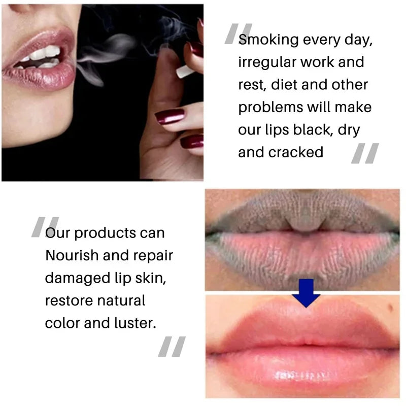 Dark Lip Balm Lightening & Exfoliating Lip Treatment - Collagen Hydrating Lip Mask for Moisturizing & Smooth Lips