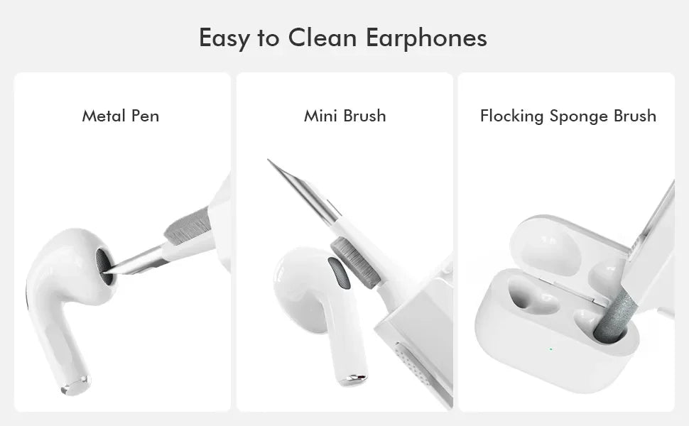 8-in-1 Computer Cleaning Kit for Keyboard, Earphones, Headphones & Screens