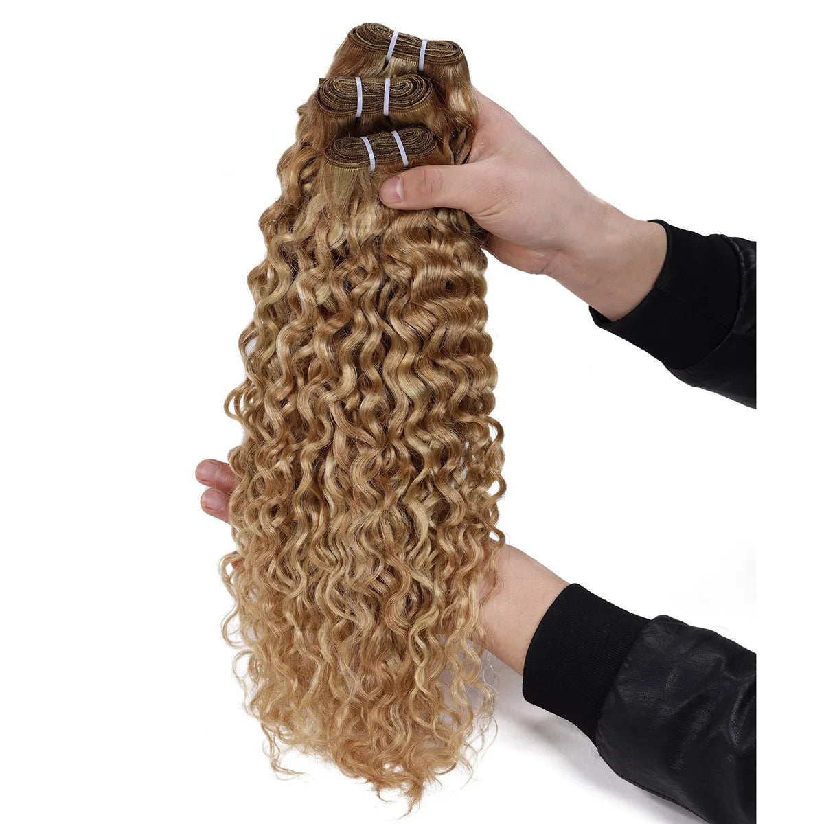 Real Beauty Ombre Peruvian Water Wave Human Hair Extensions – Two-Tone P27/613, 100% Remy, 12"-26