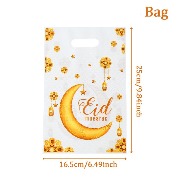 2025 Eid Mubarak Candy Bags - Ramadan Gift Bags for Cookies and Party Decorations