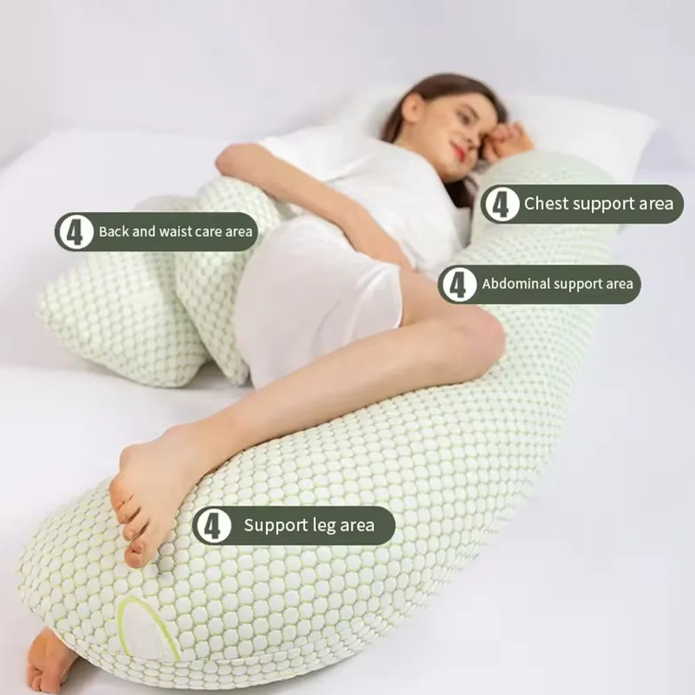 PANGDUBE Multifunctional Pregnancy & Maternity Pillow – Sleeping, Breastfeeding, Full-Body Support