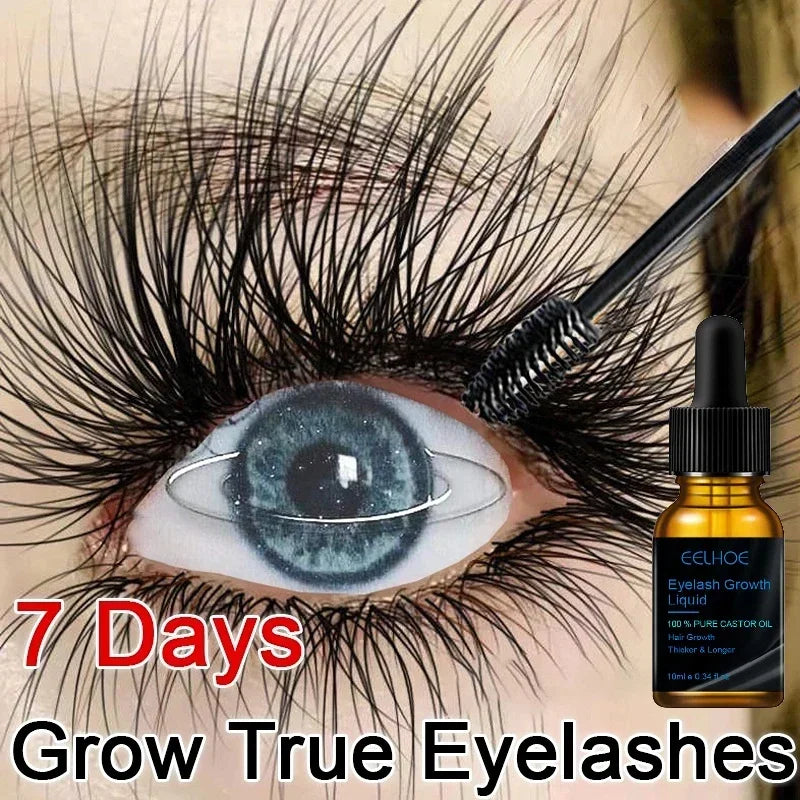 7-Day Eyelash Growth Serum – Natural Thicker, Fuller Lashes & Brows Enhancer, 10ml