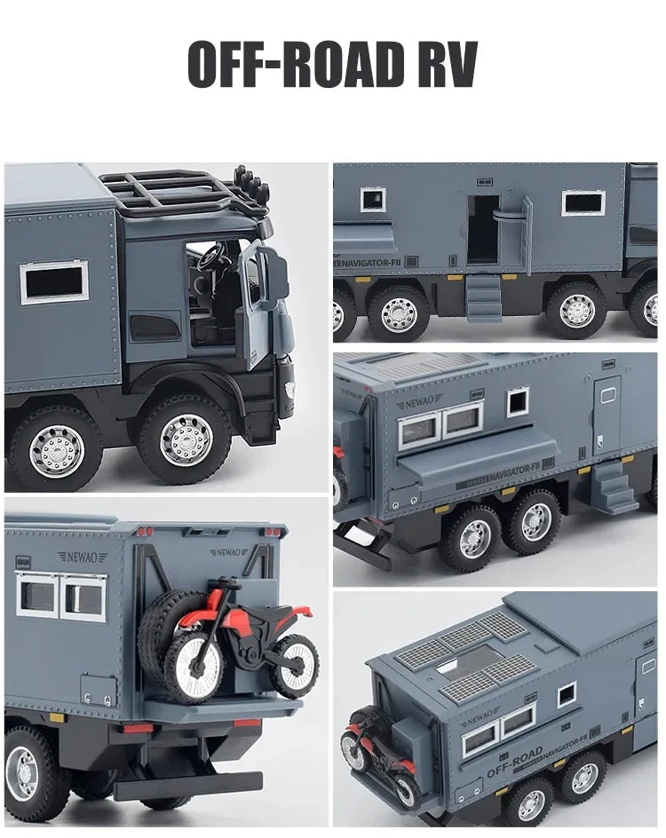 1:32 Mercedes Benz Nomadism RV Toy Car – Alloy Diecast Model with Sound & Light