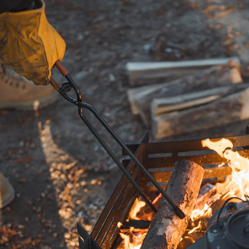 ShineTrip Camping Fire Poker | Anti-Scald Lightweight Carbon Steel BBQ Tool