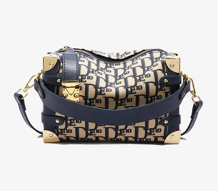 Women's 2025 Small PU Leather Square Shoulder Bag – Zipper Closure, Stylish Messenger Purse for Market, Gym, and City Walk
