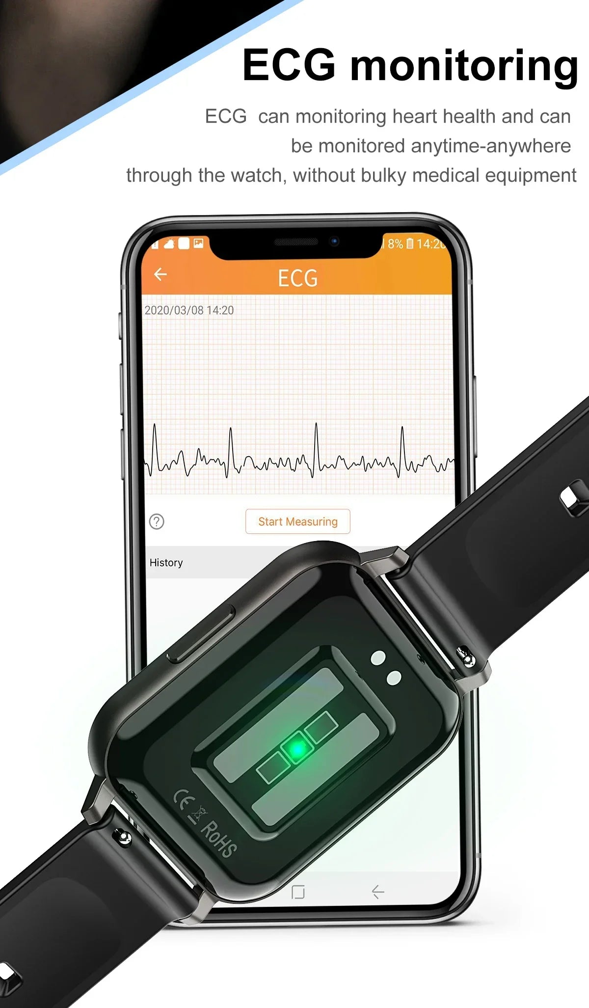 2024 Zordai DTX Smart Watch - Body Sleep Monitor, Heart Rate Tracker, IP67 Waterproof