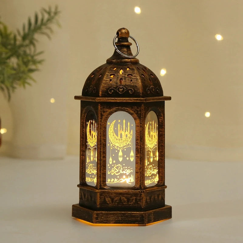 Eid Ramadan Candle Lamp – Hanging Pendant Lantern for 2025 Ramadan Decor & Party Supplies