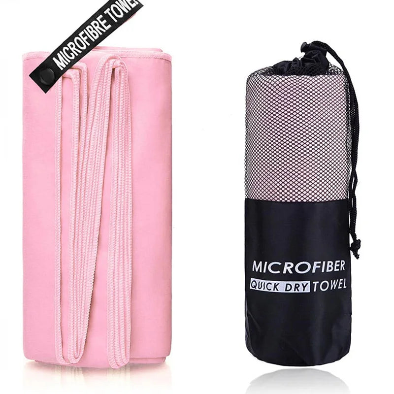 Quick-Dry Microfiber Sport Towel – Super Absorbent, Ultra Lightweight & Compact – Fast Drying Travel Towel for Gym, Camping, Running, Yoga, Swimming & Beach