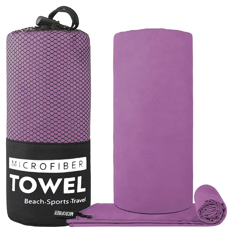 Microfiber Towel with Mesh Bag – Perfect for Travel, Camping, Gym, Yoga, Hiking & Backpacking. Quick Dry – Super Absorbent – Ultra Lightweight – Compact & Portable. Suitable for Beach, Swimming, Sports & Outdoor Adventures - Part 1