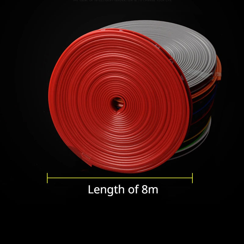 Universal Car Rim Protector Strip – 8m Wheel Edge Protection Sticker