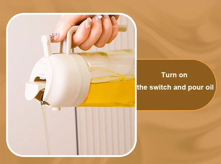 500ml Olive Oil Spray Bottle – Press-Type Dispenser for Cooking, BBQ & Baking