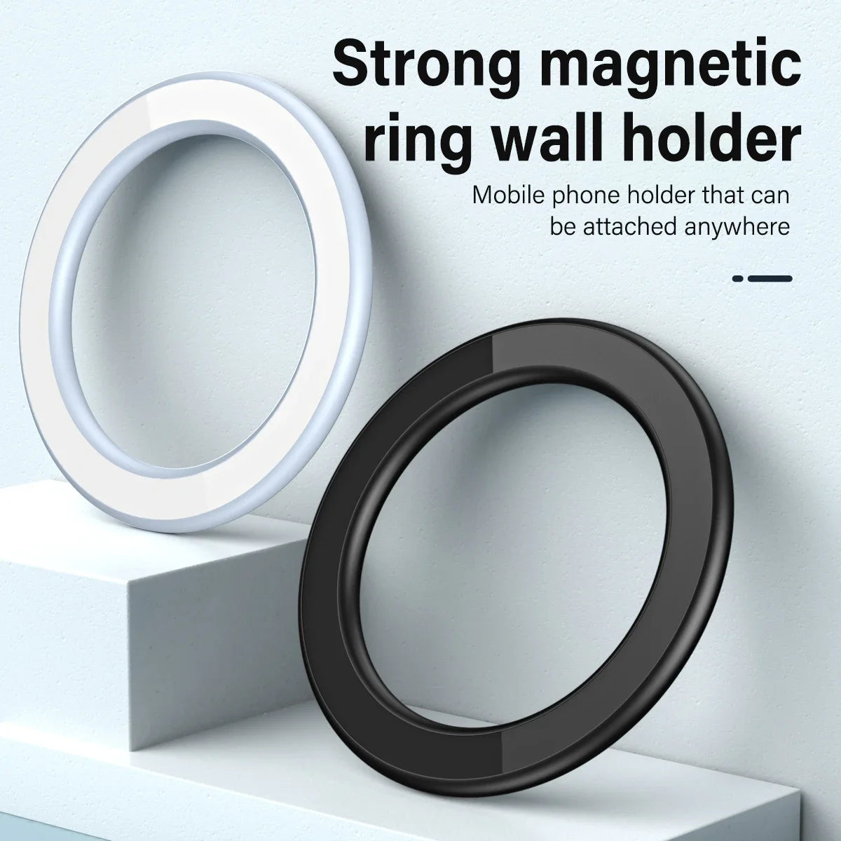 Magnetic Ring Holder For Iphone, Ipad & Universal Devices – Magsafe Compatible Wall & Car Phone Stand