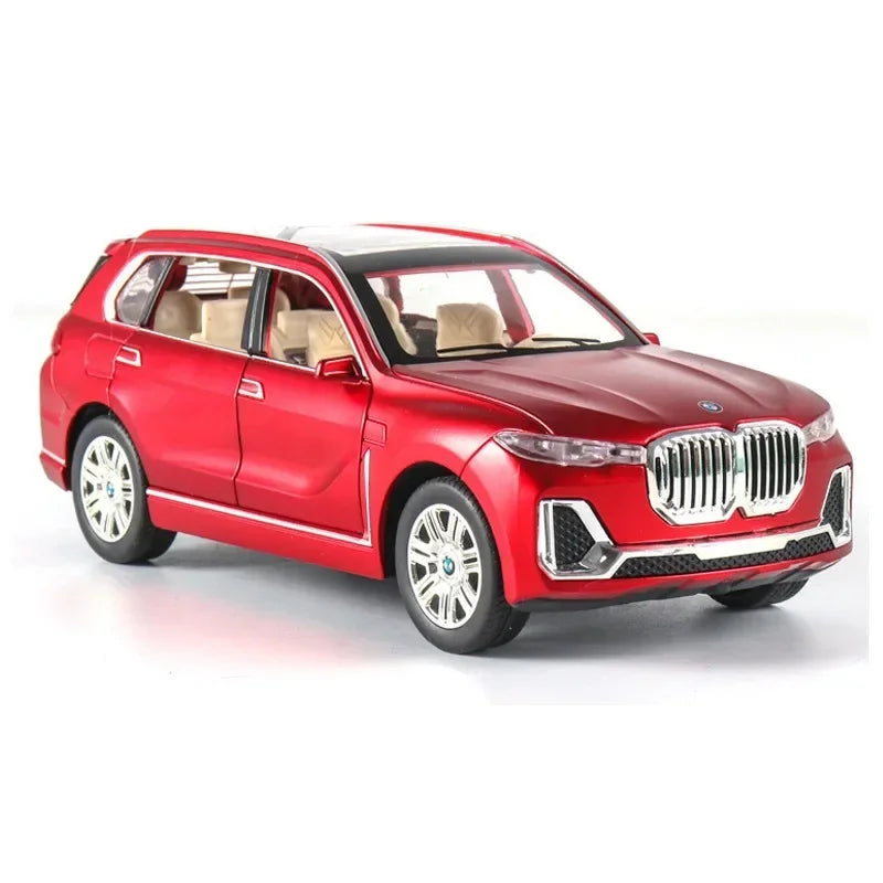 1:24 Scale Diecast BMW X7 Alloy SUV Toy – Sound & Light Collectible