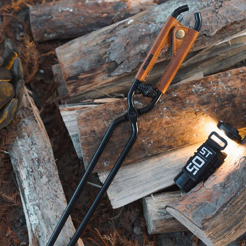 ShineTrip Camping Fire Poker | Anti-Scald Lightweight Carbon Steel BBQ Tool