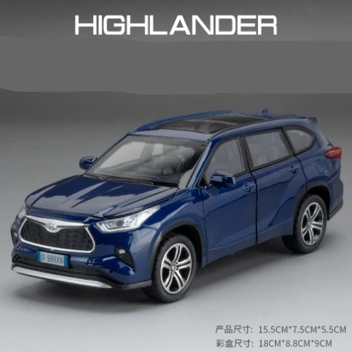 1:32 Toyota RAV4 Highlander Diecast Model – Alloy SUV Toy with Sound & Light
